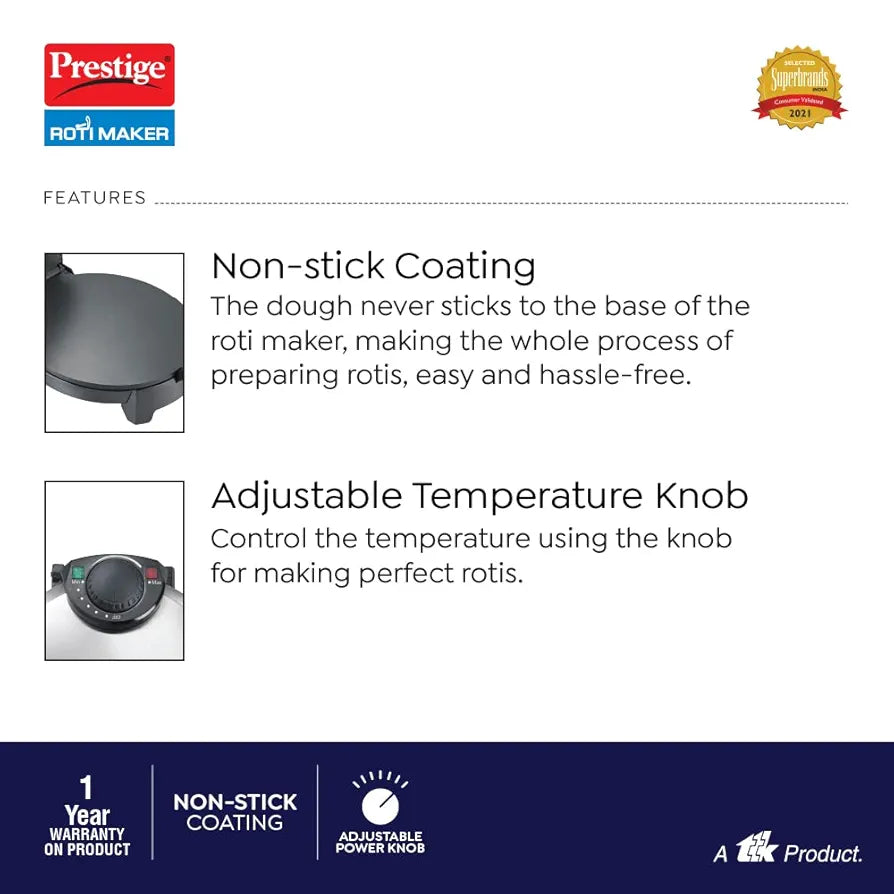 PRESTIGE 41030 ROTI MAKER PRM 3.0 PRESTIGE 41030 ROTI MAKER PRM 3.0